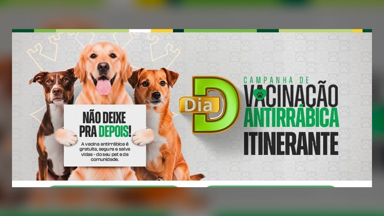 Vacinação antirrábica gratuita chega ao Jardim Europa neste sábado em Primavera do Leste