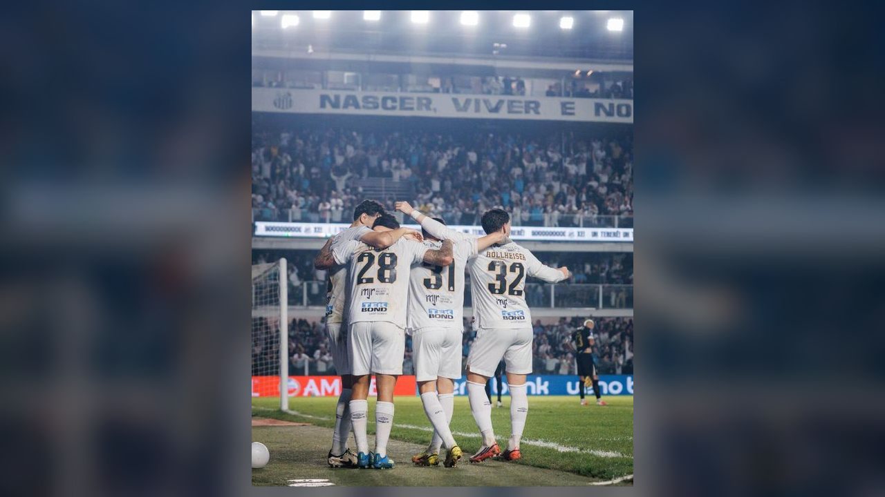 Santos vence Atlético-MG por 2 a 0 na Vila Belmiro pelas quartas da Sul-Americana