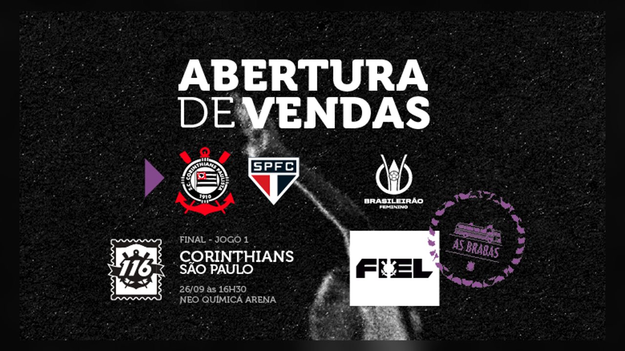 Corinthians abre venda de ingressos para final do Brasileirão Feminino contra o São Paulo