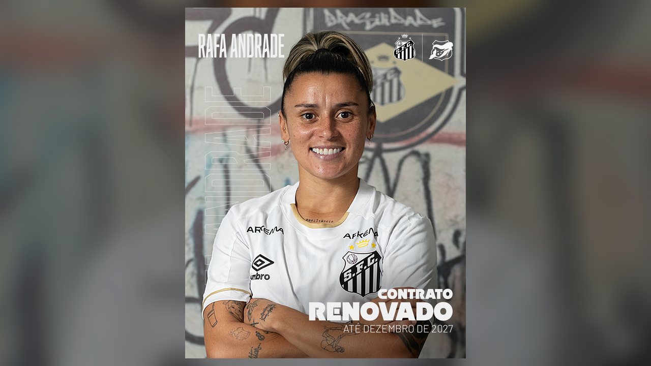 Santos renova contrato de Rafa Andrade até dezembro de 2027