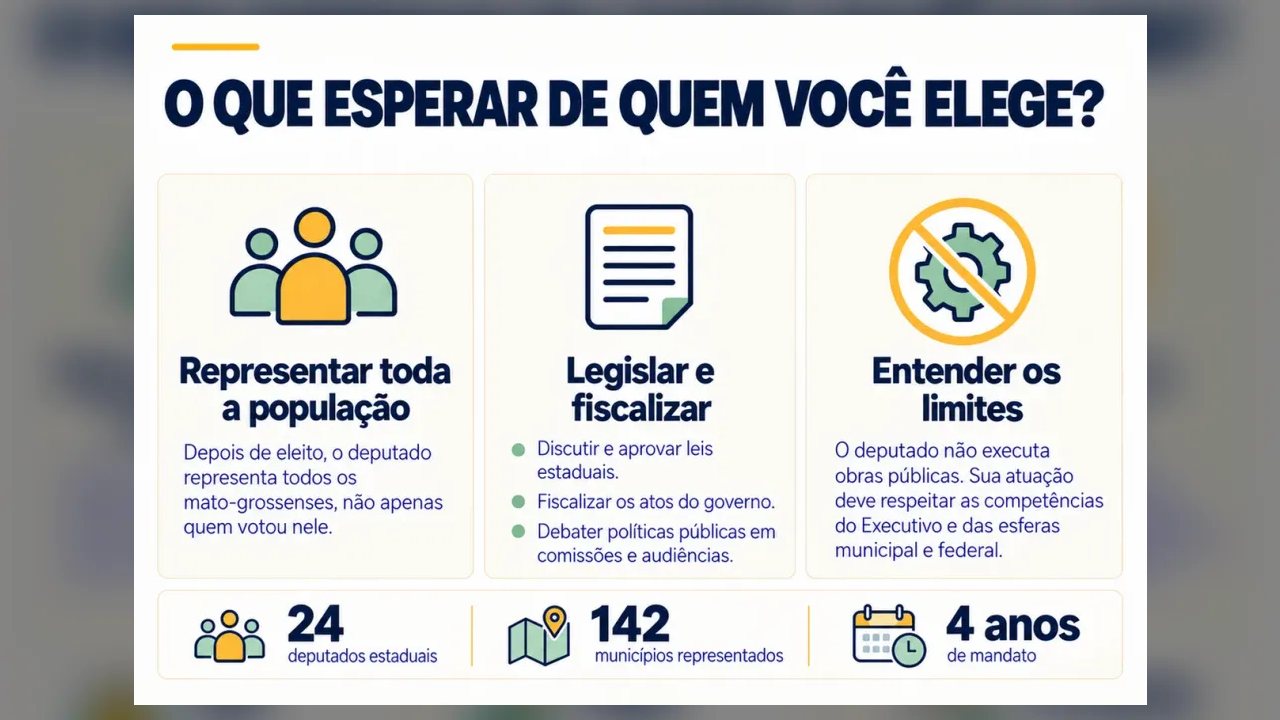 Assembleia de MT explica o que faz um deputado estadual e até onde vai sua atuação